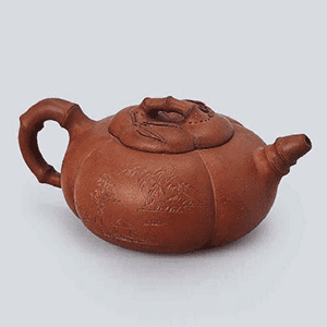 朱泥急須(在銘：邵大亭」)