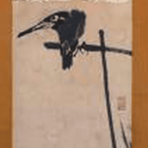 張大千作山水図