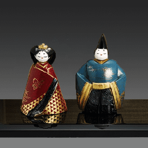 輪島塗蒔絵 雛人形