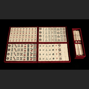 総本象牙麻雀牌一式 箱付