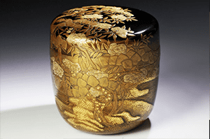 豊平翠香 松橘蒔絵棗