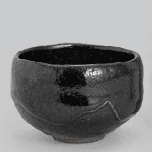 九代大樋長左衛門作黒茶碗