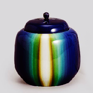 耀彩香炉 徳田八十吉