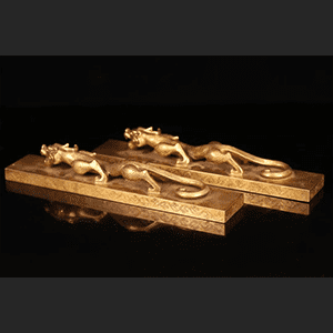 老銅金龍模様文鎮