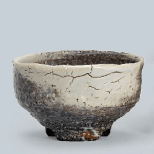 十一代三輪休雪作萩茶碗