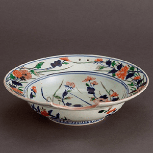 古伊万里色絵花文皿