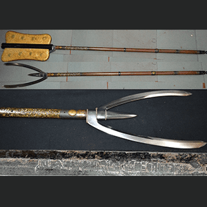 変わり大身槍！全てが特注！在銘「正徳四申子年×月造於尾州」刀身全長約８７センチ！