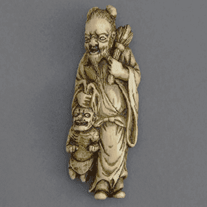 象牙製鬼の根付